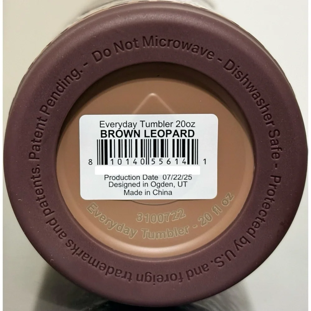 Hydrojug BROWN LEOPARD 20oz Everyday‎ Tumbler